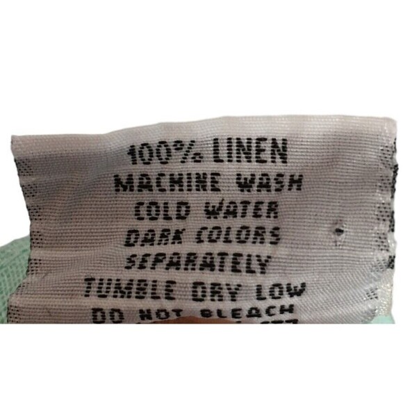 Color Me Cotton CMC Duster Women's Size Small Seafoam Green Linen 3/4 Sleeve - Picture 7 of 8